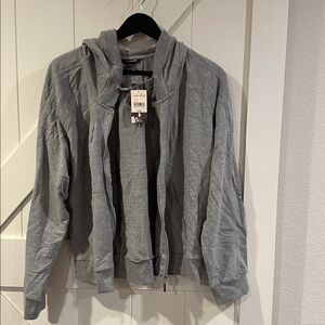 Cotton Ginny Gray Zip-Up Hoodie